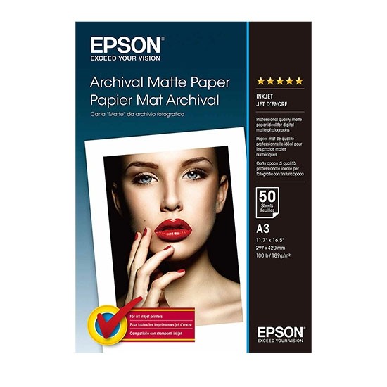 Zobrazit podrobnosti pro EPSON A3, Archival Matte Paper (50listů) EPSON A3, Archival Matte Paper (50listů)