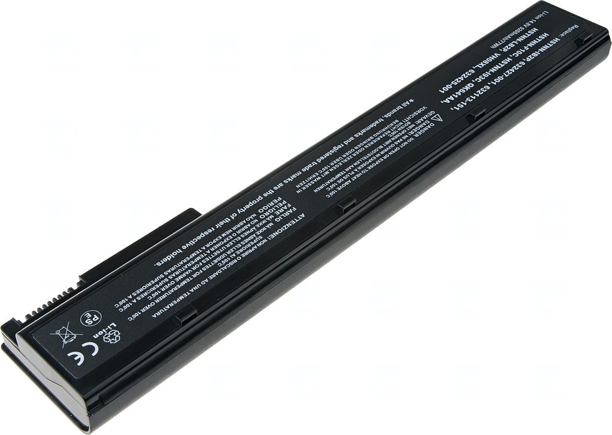 Obrázek Baterie T6 Power HP EliteBook 8560w, 8570w, 8760w, 8770w, 5200mAh, 77Wh, 8cell