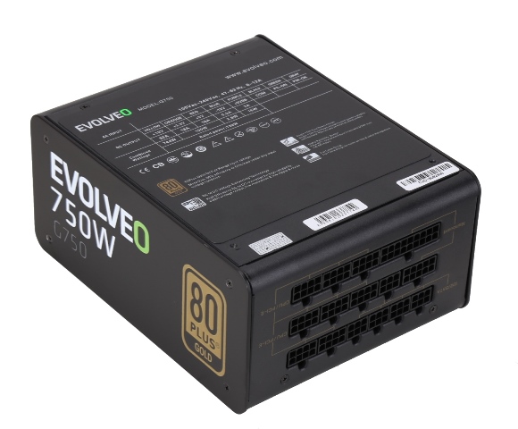 Obrázek EVOLVEO G750/750W/ATX/80PLUS Gold/Modular