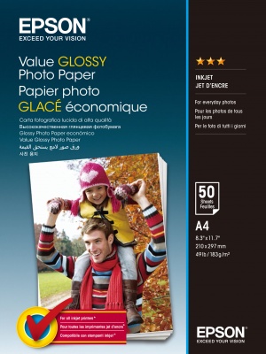 Zobrazit podrobnosti pro EPSON Value Glossy Photo Paper A4 50 sheet EPSON Value Glossy Photo Paper A4 50 sheet