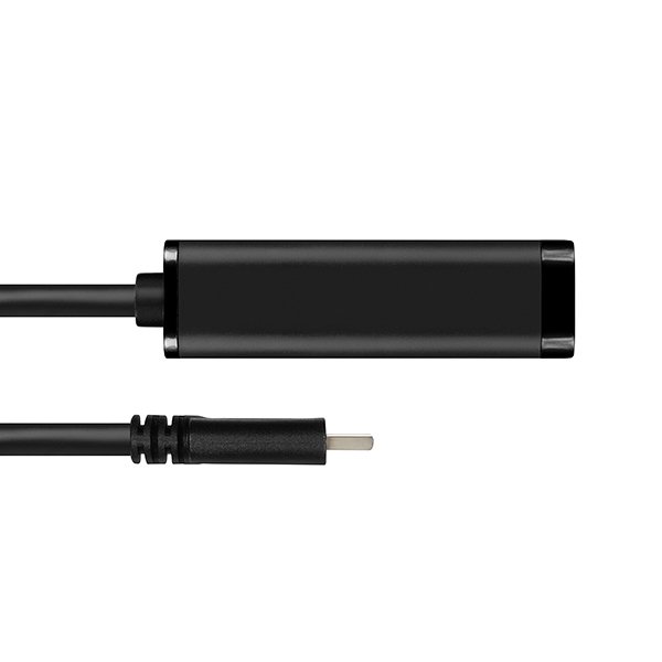 Obrázek AXAGON ADE-SRC, USB-C 3.2 Gen 1 - Gigabit Ethernet síťová karta, auto instal, černá