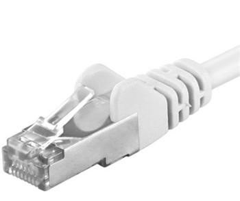 Obrázek Premiumcord Patch kabel CAT6a S-FTP, RJ45-RJ45, AWG 26/7 0,5m, bílá