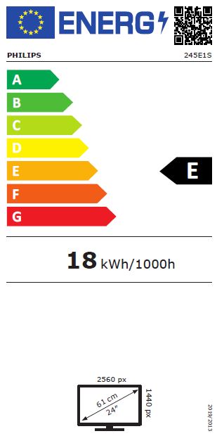 Obrázek 24" LED Philips 245E1S - QHD,IPS,DP,HDMI
