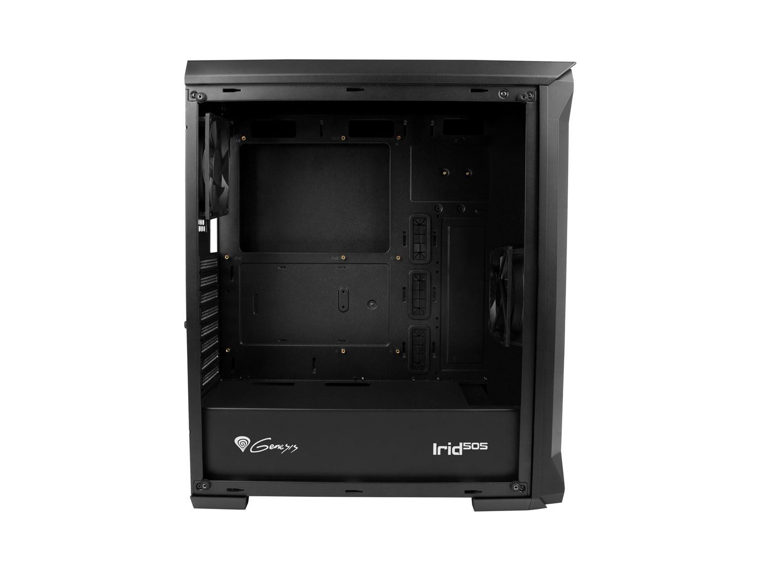 Obrázek Počítačová skříň Genesis IRID 505 V2/Midi Tower/Transpar./Černá