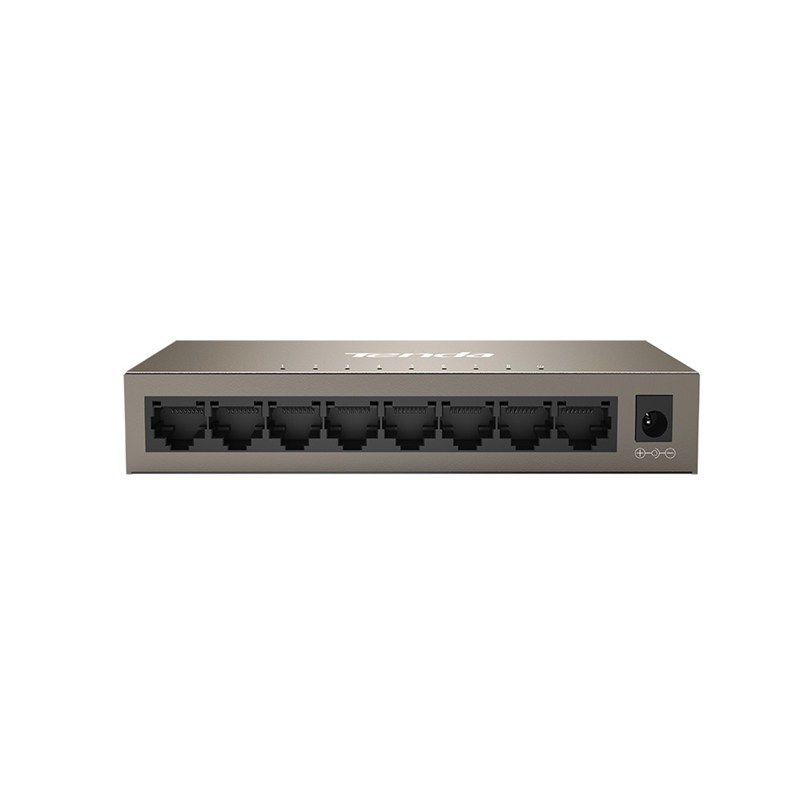 Obrázek Tenda TEG1008M 8-port Gigabit Switch, 8x 10/100/1000 Mb/s, Fanless, MAC 4K, napájení AC/DC, i na zeď
