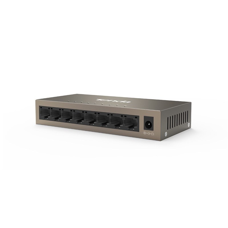 Obrázek Tenda TEG1008M 8-port Gigabit Switch, 8x 10/100/1000 Mb/s, Fanless, MAC 4K, napájení AC/DC, i na zeď