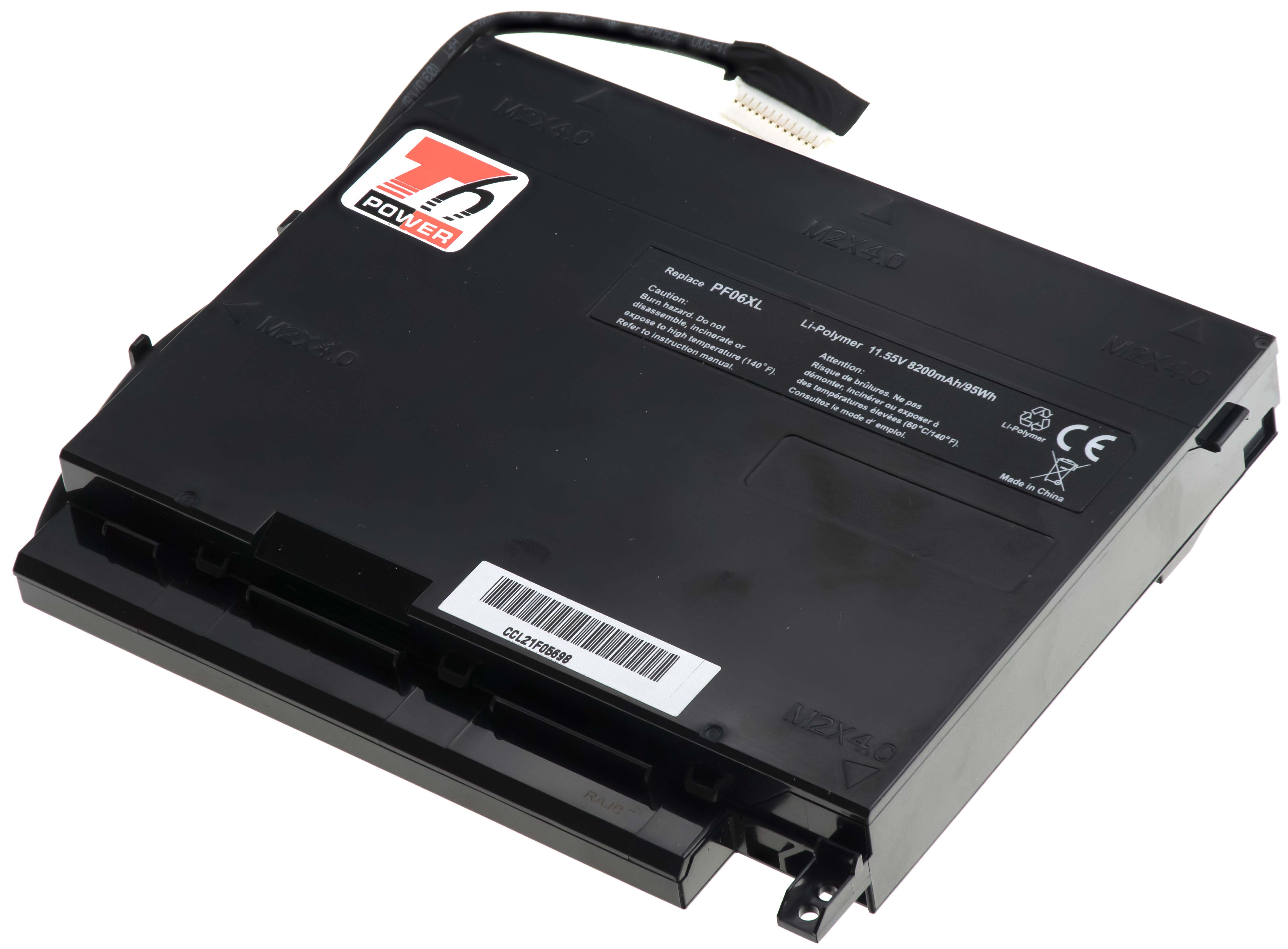 Baterie T6 power HP Omen 17-w100, 17-w200 GTX 1060/1070 serie, 8200mAh, 95Wh, 6cell, Li-pol