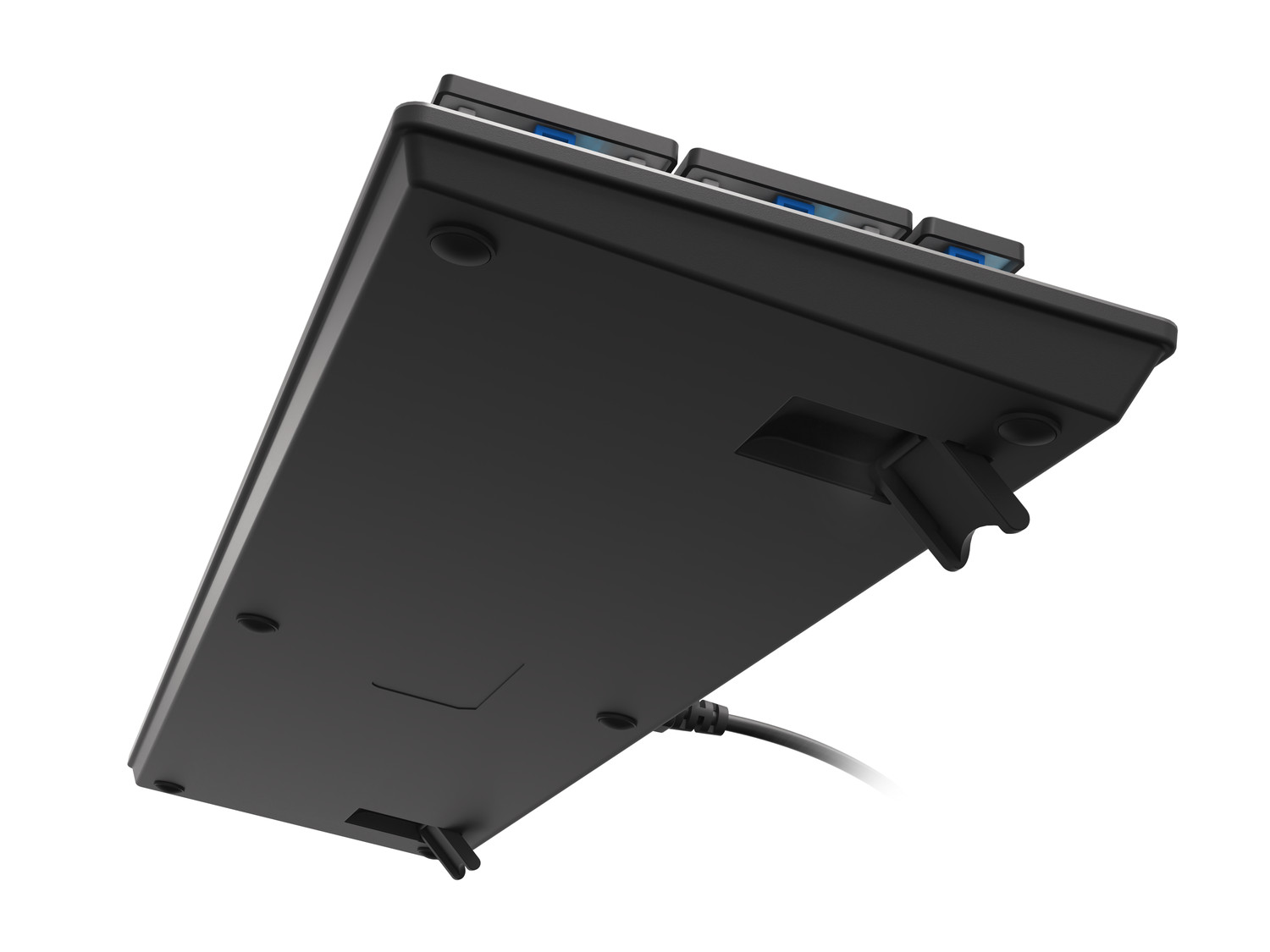 Obrázek Genesis herní mechanická klávesnice THOR 420/RGB/Content Slim Blue/Drátová USB/US layout/Šedá