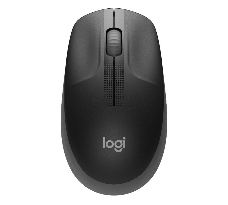 Logitech M190/Kancelářská/Optická/1 000 DPI/Bezdrátová USB/Černá