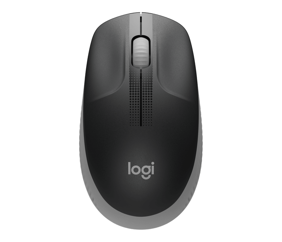 Logitech M190/Kancelářská/Optická/1 000 DPI/Bezdrátová USB/Šedá