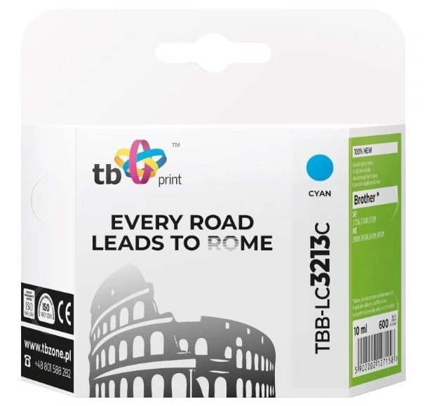 Ink. kazeta TB kompat. s Brother TBB-LC3213C CY
