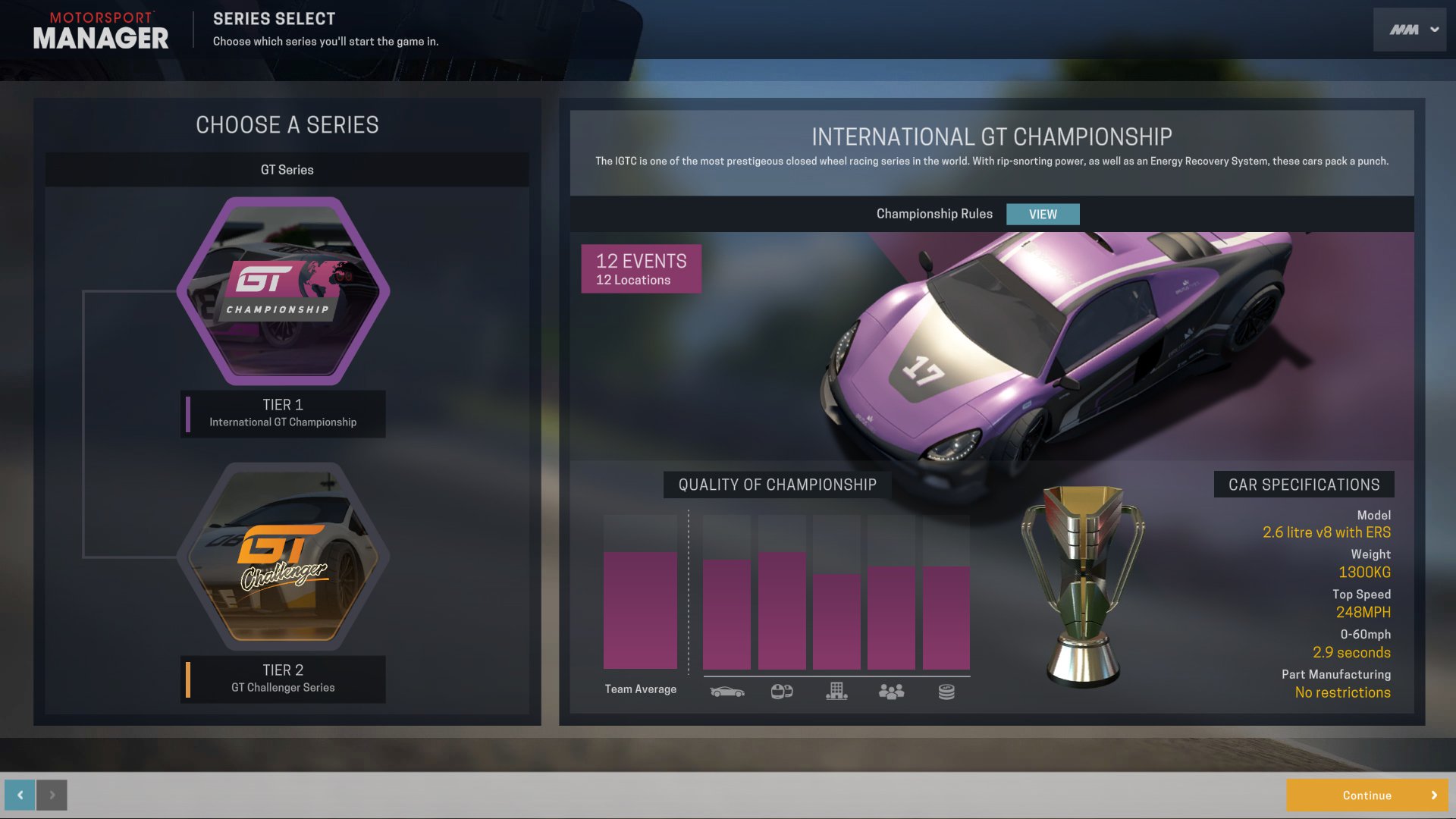 Obrázek ESD Motorsport Manager GT Series