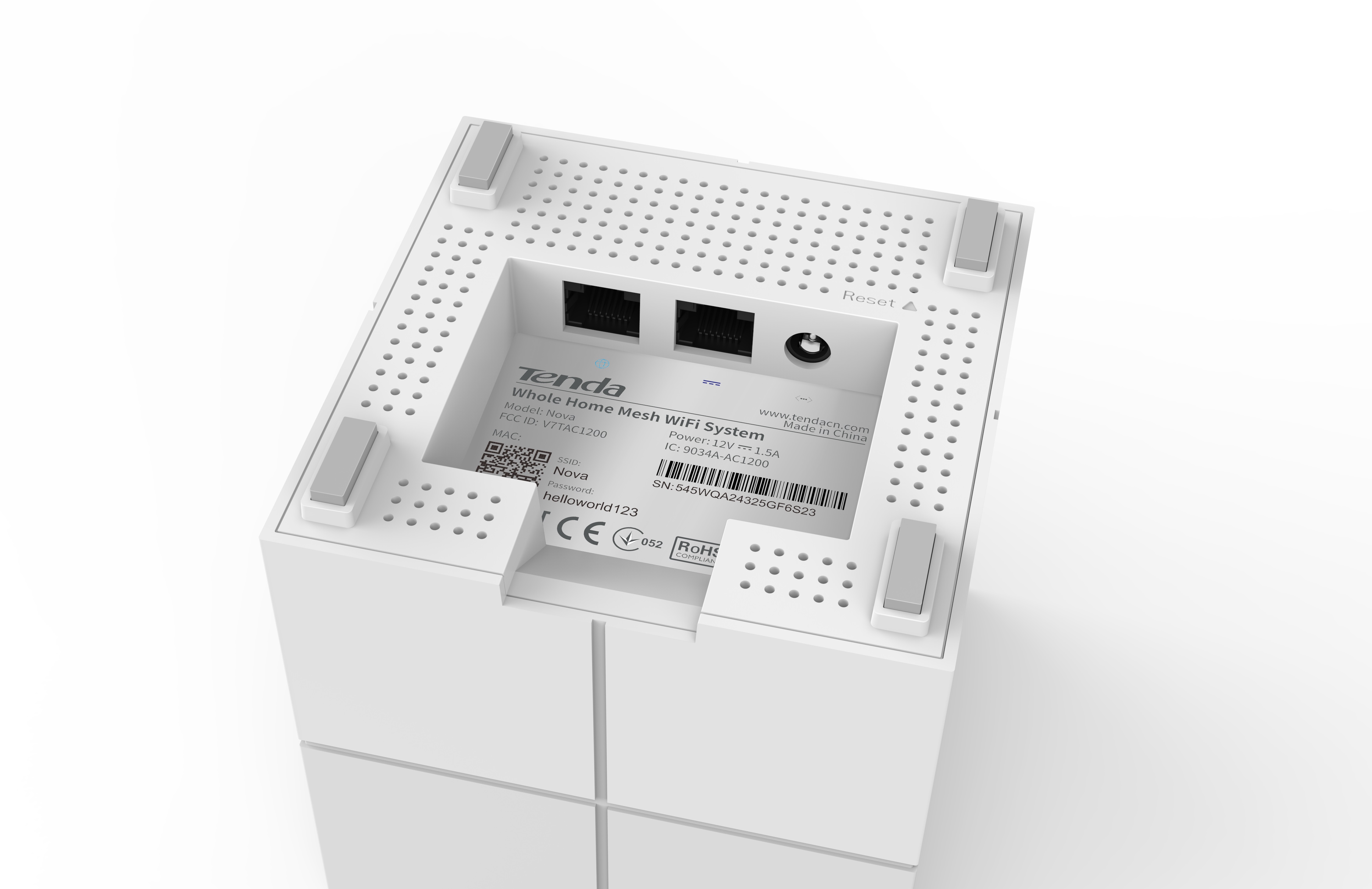 Obrázek Tenda Nova MW6 (3-pack) WiFi AC1200 Mesh Gigabit system, MU-MIMO, 6x GLAN/GWAN, SMART CZ aplikace
