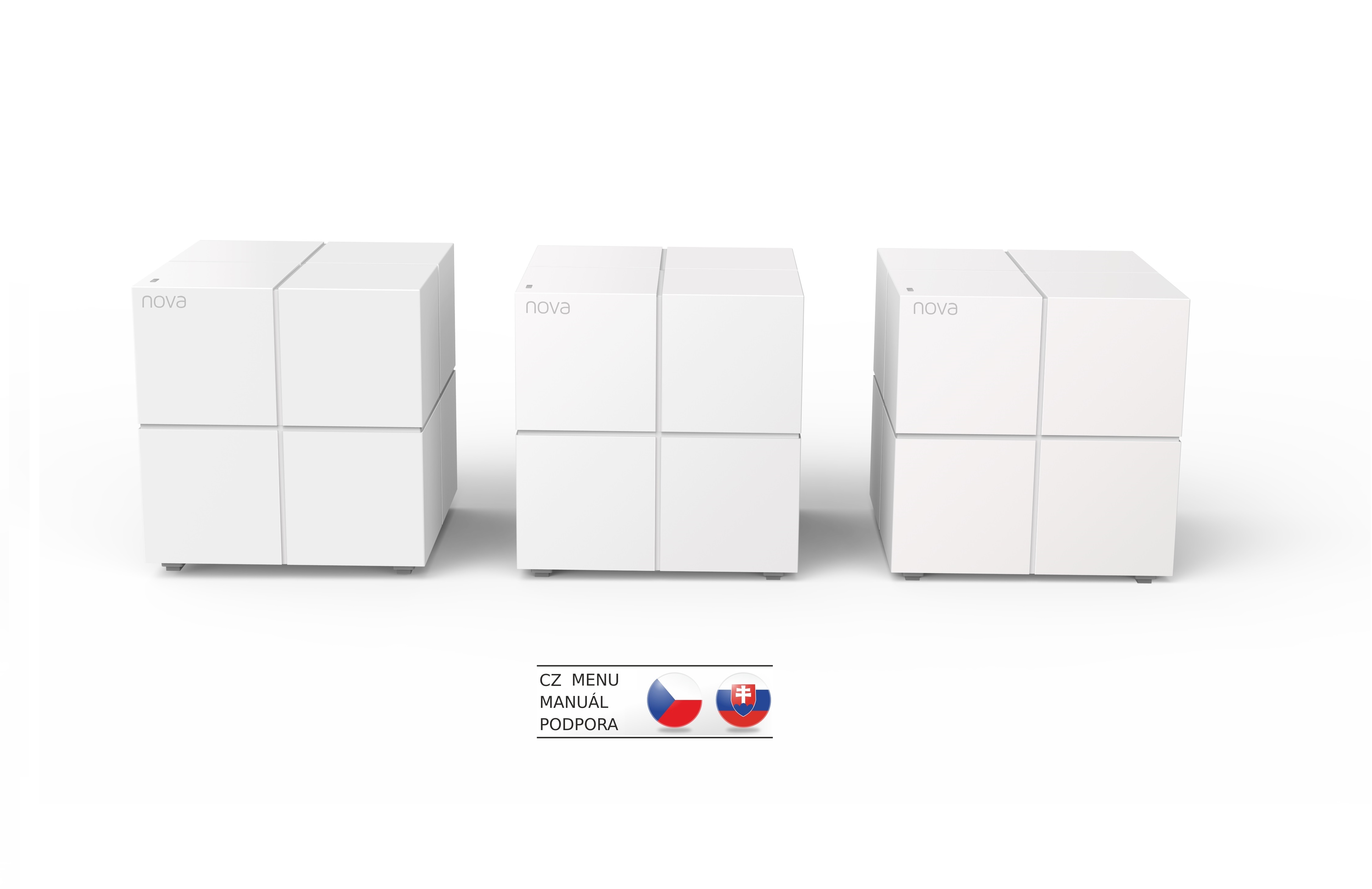 Obrázek Tenda Nova MW6 (3-pack) WiFi AC1200 Mesh Gigabit system, MU-MIMO, 6x GLAN/GWAN, SMART CZ aplikace