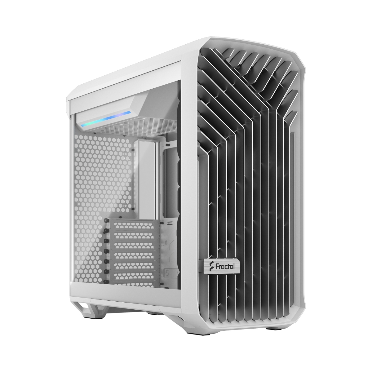Obrázek Fractal Design Torrent Compact White TG Clear Tint/Midi Tower/Transpar./Bílá