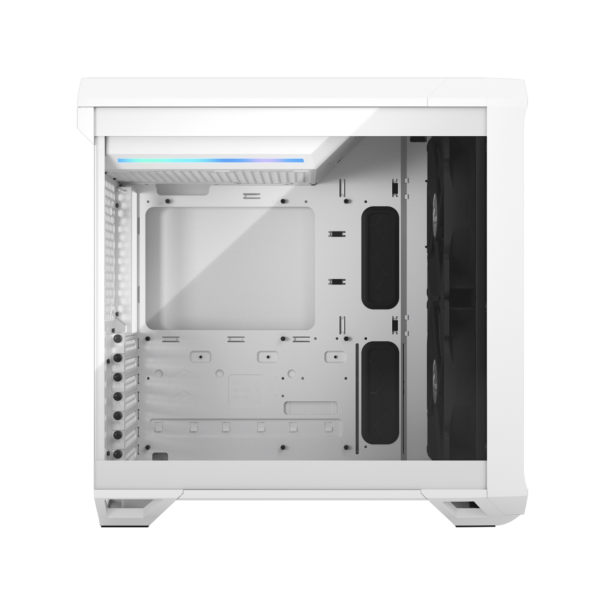 Obrázek Fractal Design Torrent Compact White TG Clear Tint/Midi Tower/Transpar./Bílá