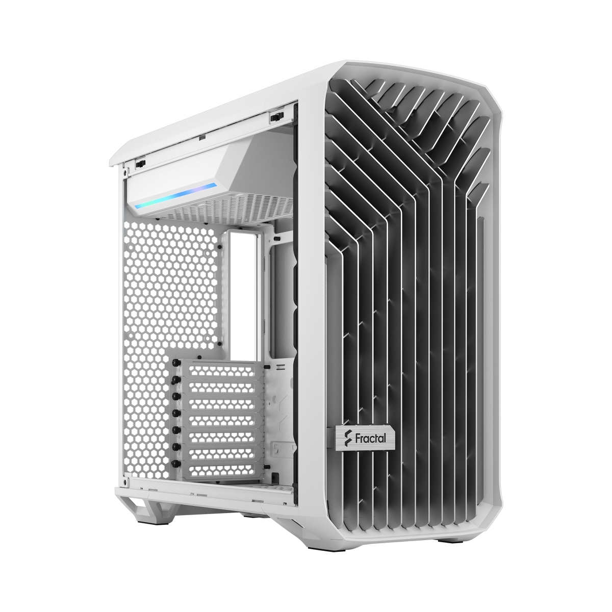 Obrázek Fractal Design Torrent Compact White TG Clear Tint/Midi Tower/Transpar./Bílá