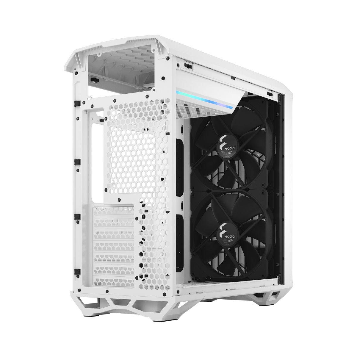 Obrázek Fractal Design Torrent Compact White TG Clear Tint/Midi Tower/Transpar./Bílá