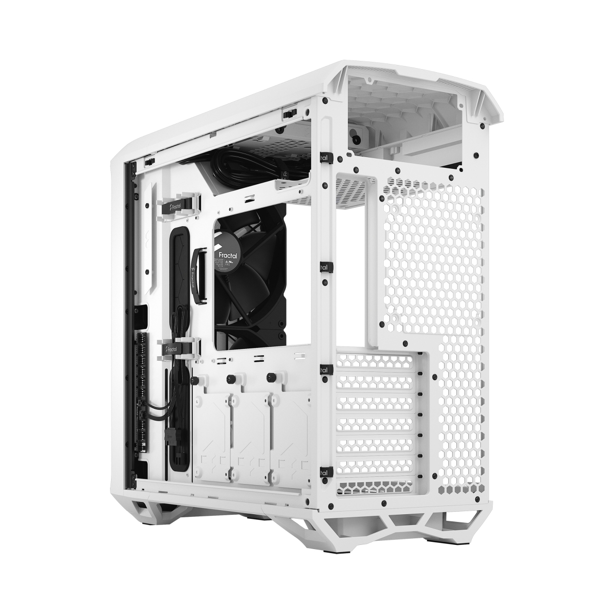 Obrázek Fractal Design Torrent Compact White TG Clear Tint/Midi Tower/Transpar./Bílá