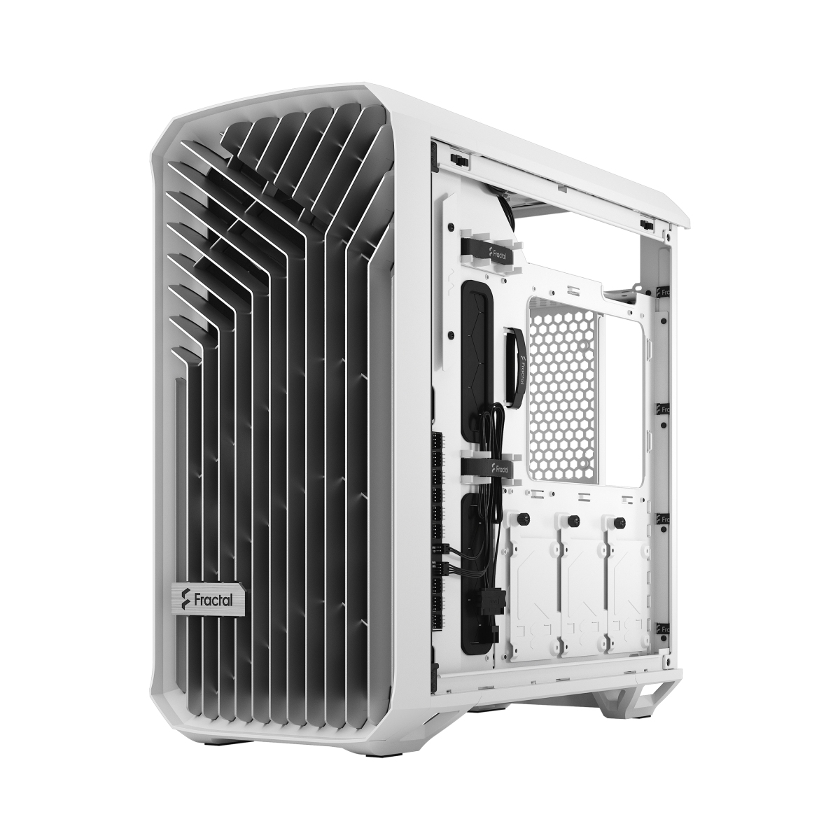 Obrázek Fractal Design Torrent Compact White TG Clear Tint/Midi Tower/Transpar./Bílá