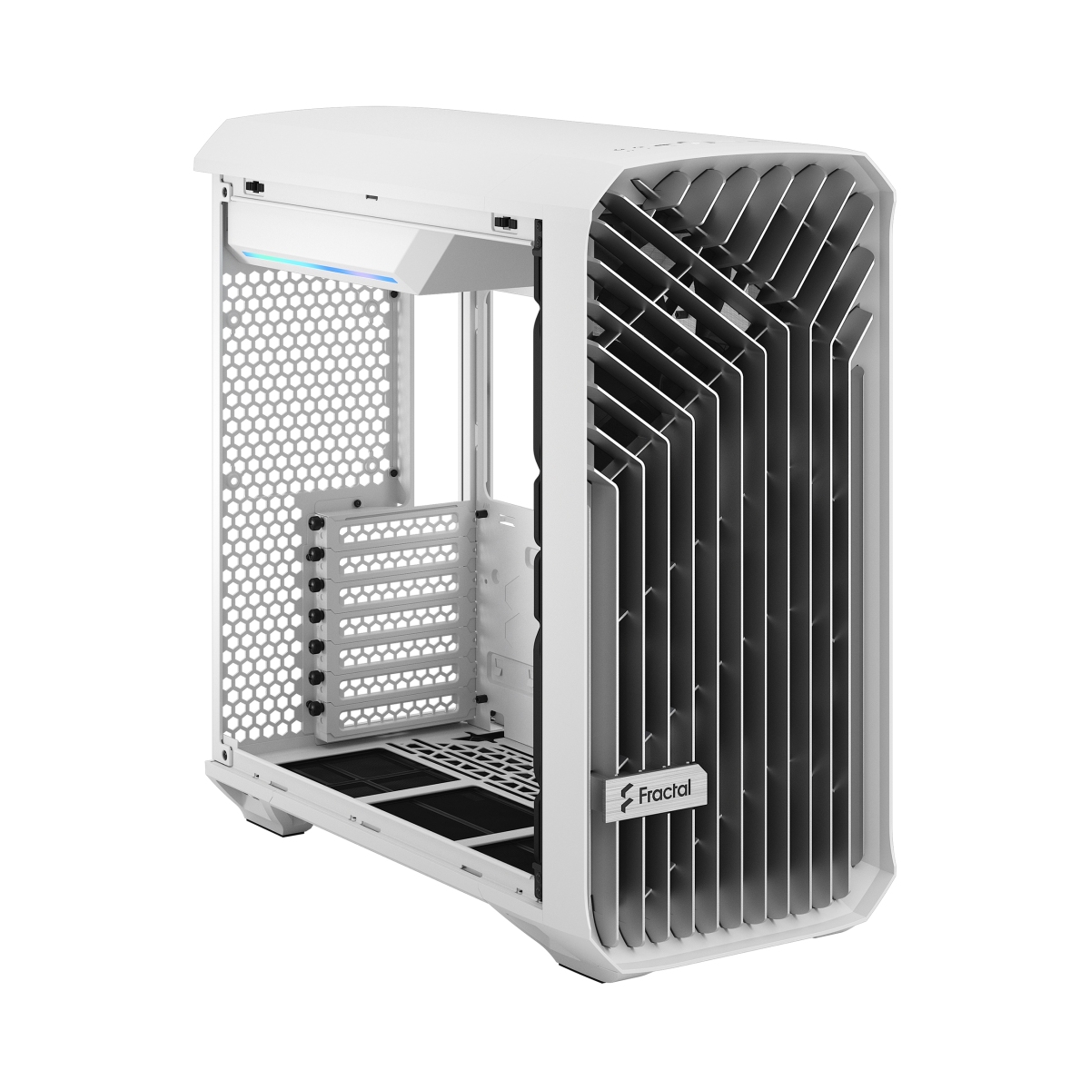 Obrázek Fractal Design Torrent Compact White TG Clear Tint/Midi Tower/Transpar./Bílá