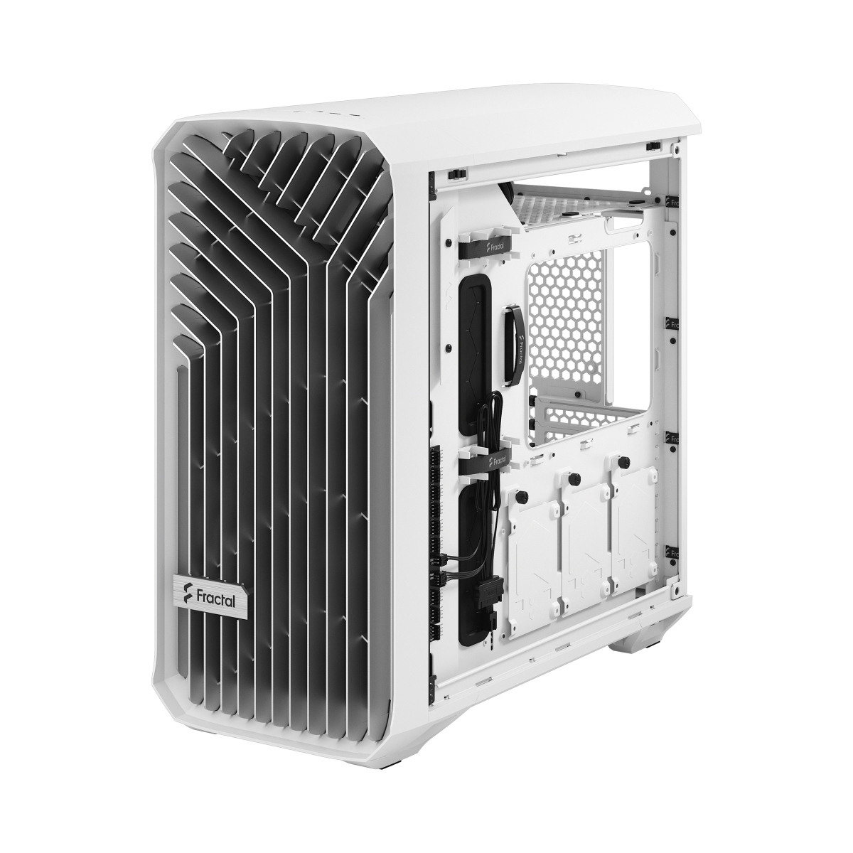 Obrázek Fractal Design Torrent Compact White TG Clear Tint/Midi Tower/Transpar./Bílá