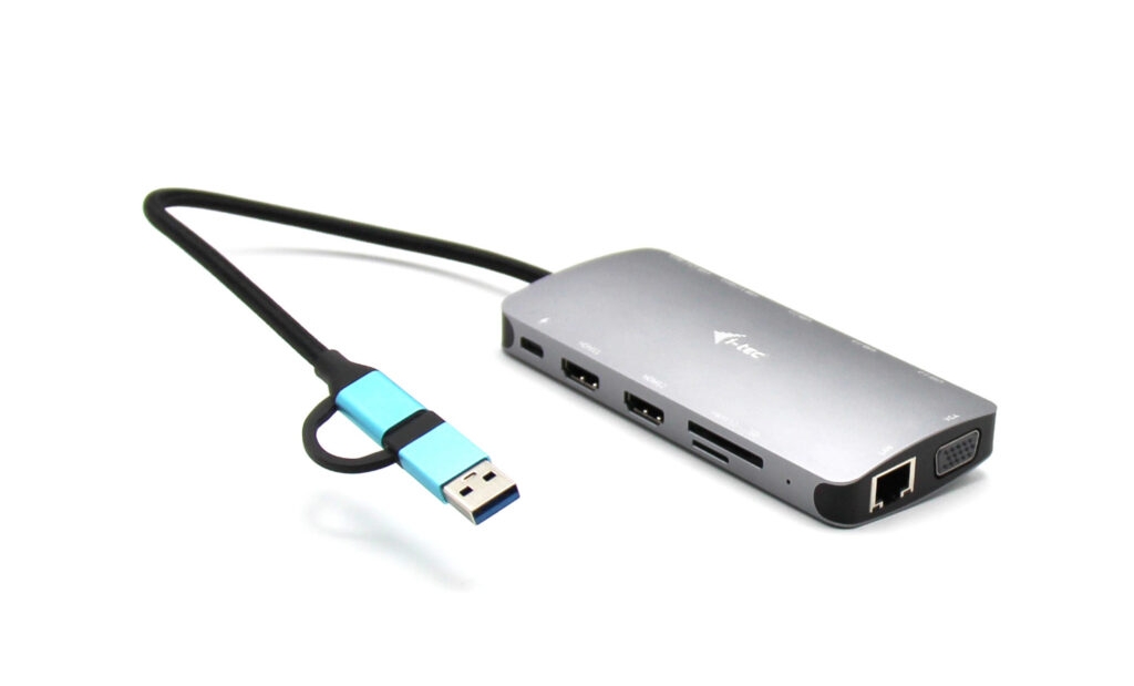 Obrázek i-tec USB 3.0/USB-C/TB3 3x Display Metal Nano Dock with LAN, PD 100W