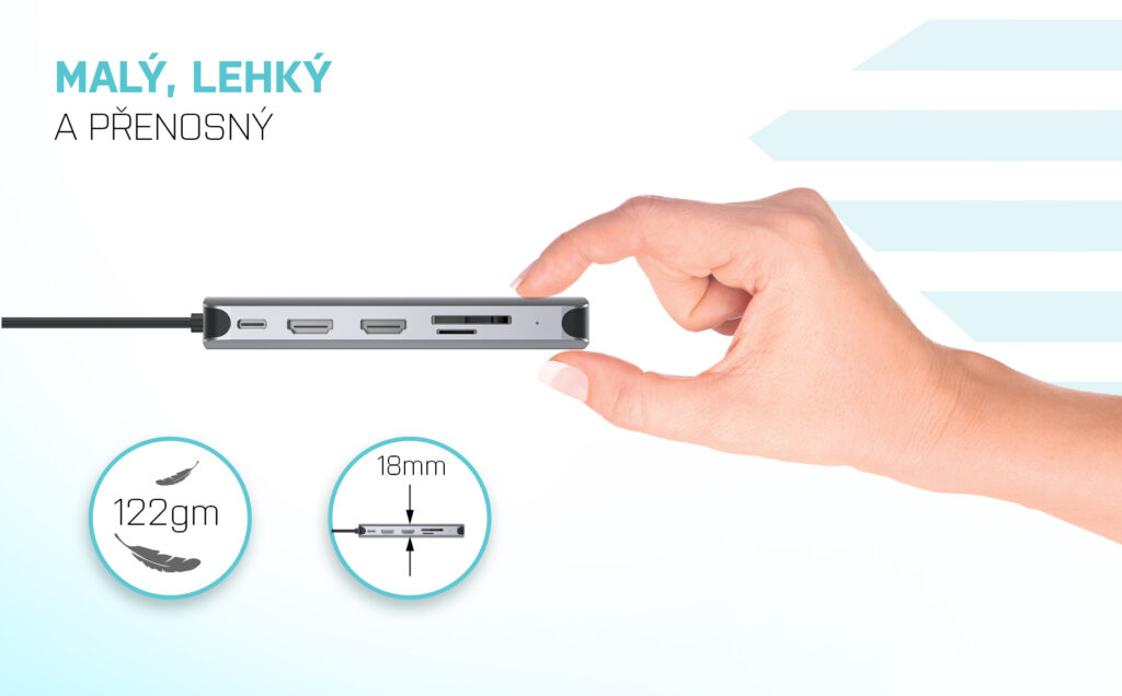 Obrázek i-tec USB 3.0/USB-C/TB3 3x Display Metal Nano Dock with LAN, PD 100W
