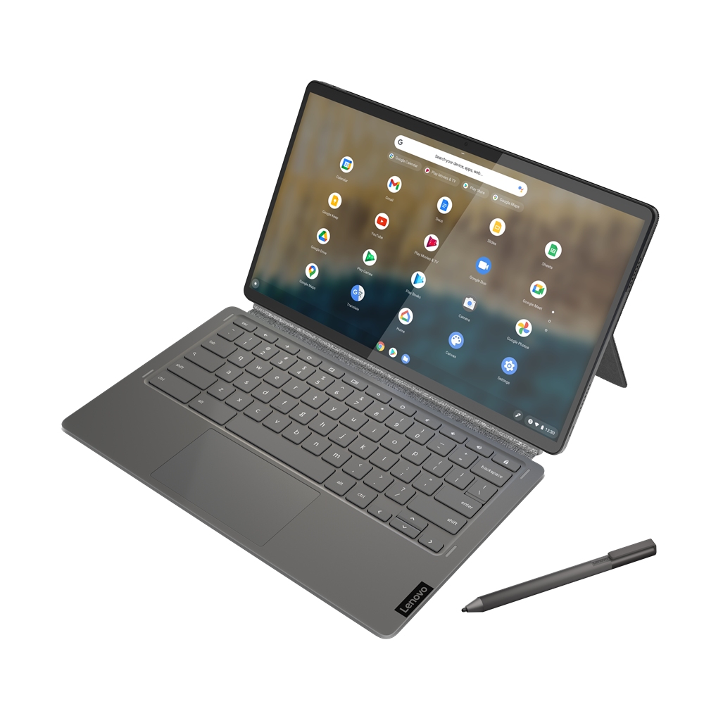 Obrázek Lenovo IdeaPad Duet 5 Chrome/13Q7C6/SD-7CG2/13,3"/FHD/T/8GB/128GB eMMC/Adreno/Chrome/Gray/2R