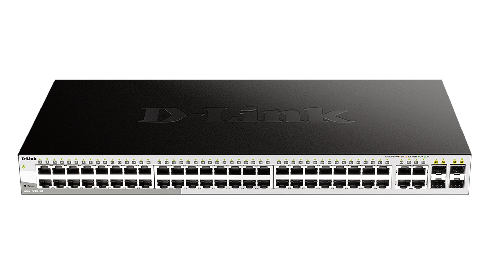 Obrázek D-Link DGS-1210-48 Smart switch, 48x GbE, 4x RJ45/SFP, fanless
