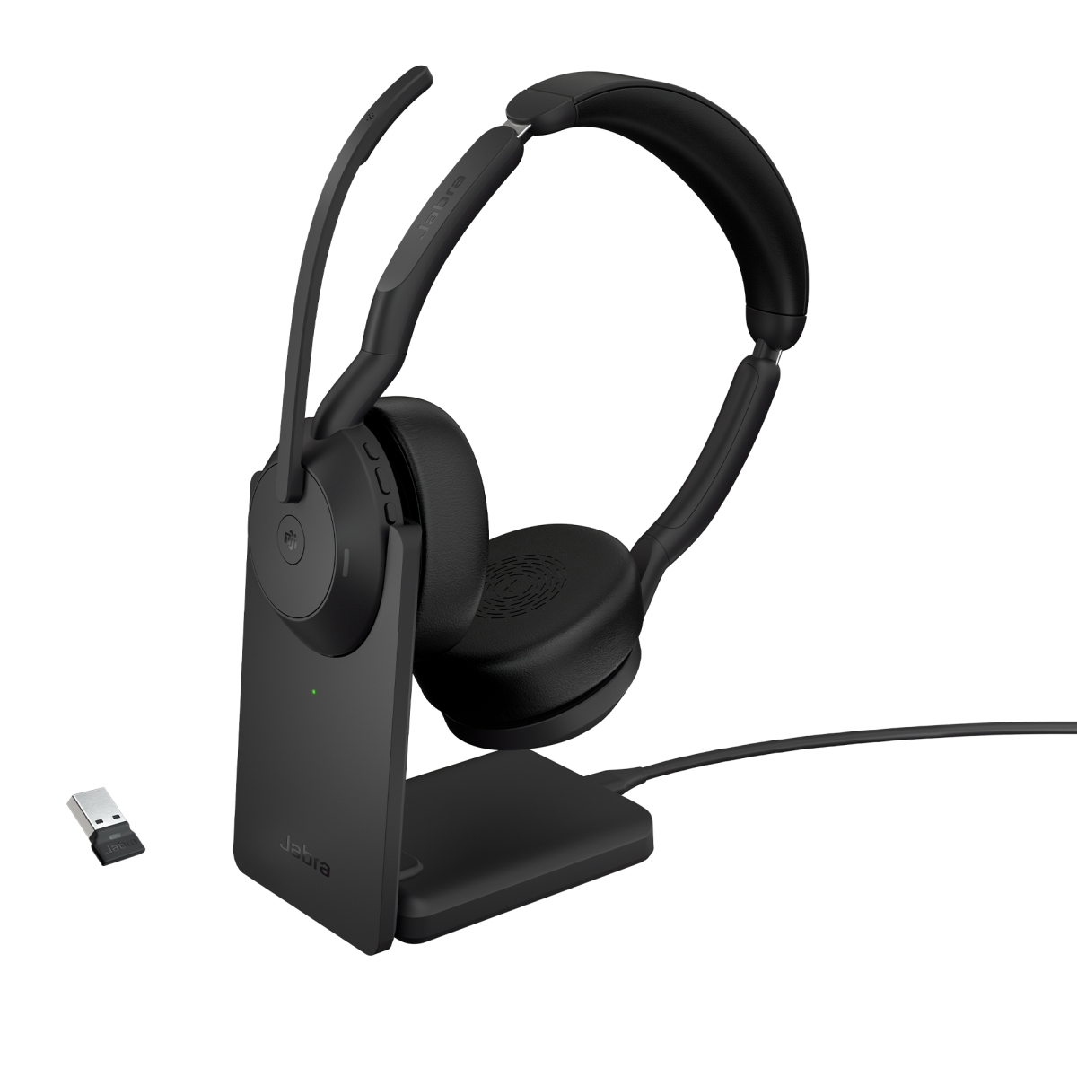 Obrázek Jabra Evolve2 55/Stereo/ANC/USB/BT-USB/Bezdrát/MS/Stand/Černá