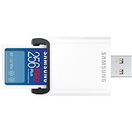 Obrázek Samsung/SDXC/256GB/USB 3.0/USB-A/Class 10/+ Adaptér/Modrá