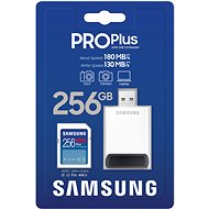 Obrázek Samsung/SDXC/256GB/USB 3.0/USB-A/Class 10/+ Adaptér/Modrá