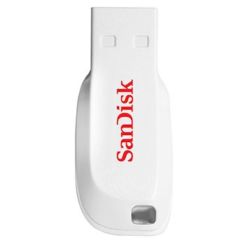 Obrázek SanDisk Cruzer Blade/16GB/USB 2.0/USB-A/Bílá
