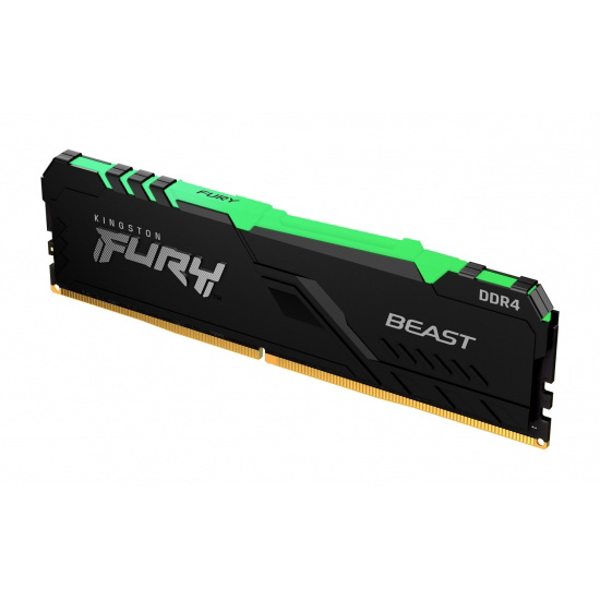 Obrázek Kingston FURY Beast/DDR4/16GB/3200MHz/CL16/2x8GB/RGB/Black