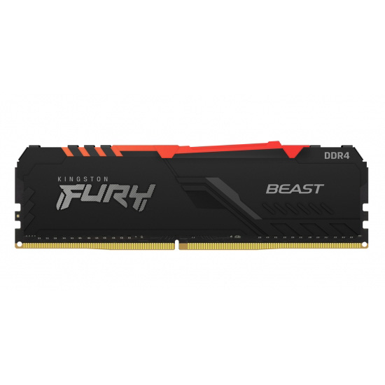 Obrázek Kingston FURY Beast/DDR4/16GB/3200MHz/CL16/2x8GB/RGB/Black