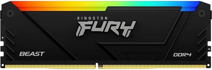 Obrázek Kingston FURY Beast/DDR4/64GB/3600MHz/CL18/2x32GB/RGB/Black