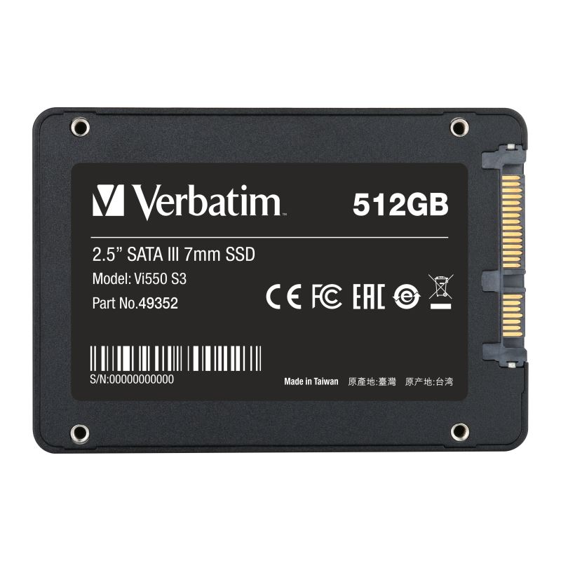 Obrázek Verbatim SSD 512GB SATAIII Vi550 S3 int. disk 2.5"