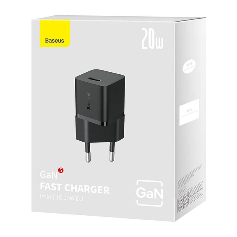 Obrázek Baseus Rychlonabíječka do sítě GaN5 Mini 20W EU černá
