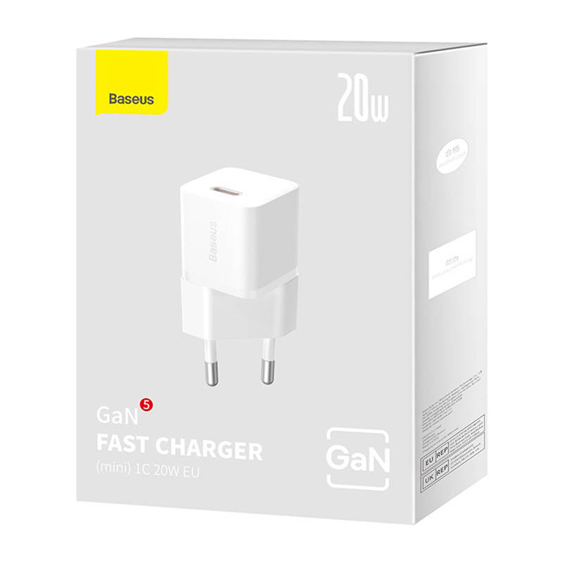 Obrázek Baseus Rychlonabíječka do sítě GaN5 Mini 20W EU bílá