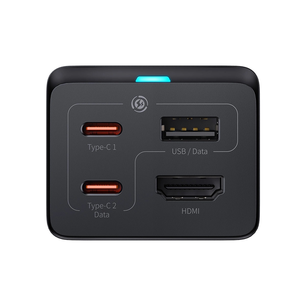 Obrázek Baseus Nabíječka do sítě GaN5 Pro 2x USB-C/USB-A/HDMI 67W kabel 1.5m/USB-C kabel 1m černá