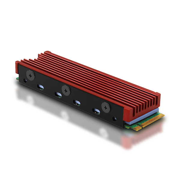 Obrázek AXAGON CLR-M2, hliníkový pasivní chladič pro jedno i oboustranný M.2 SSD disk, výška 12 mm