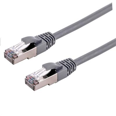 Kabel C-TECH patchcord Cat7, S/FTP, šedý, 0,5m