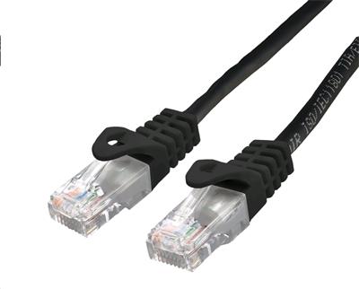 Obrázek Kabel C-TECH patchcord Cat6, UTP, černý, 0,5m