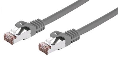 Kabel C-TECH patchcord Cat6, FTP, šedý, 5m