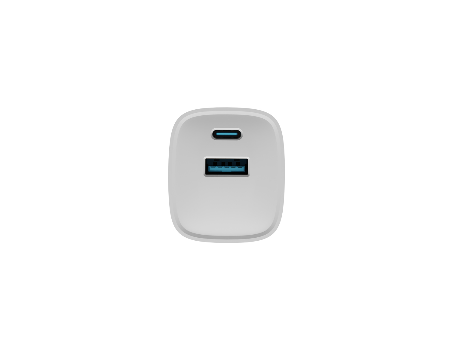 Obrázek Universální USB nabíječka Natec RIBERA GaN 30W, 1X USB-A, 1X USB-C, Bílá
