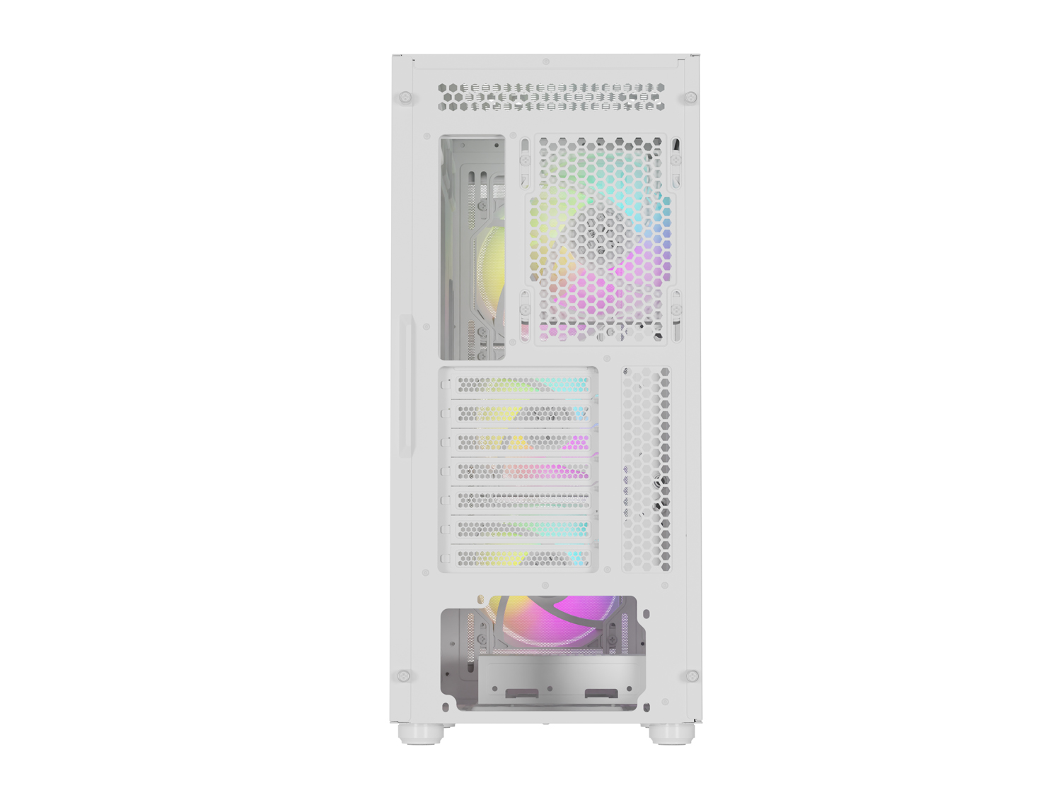 Obrázek Počítačová skříň Genesis DIAXID 605 ARGB/Midi Tower/Transpar./Bílá