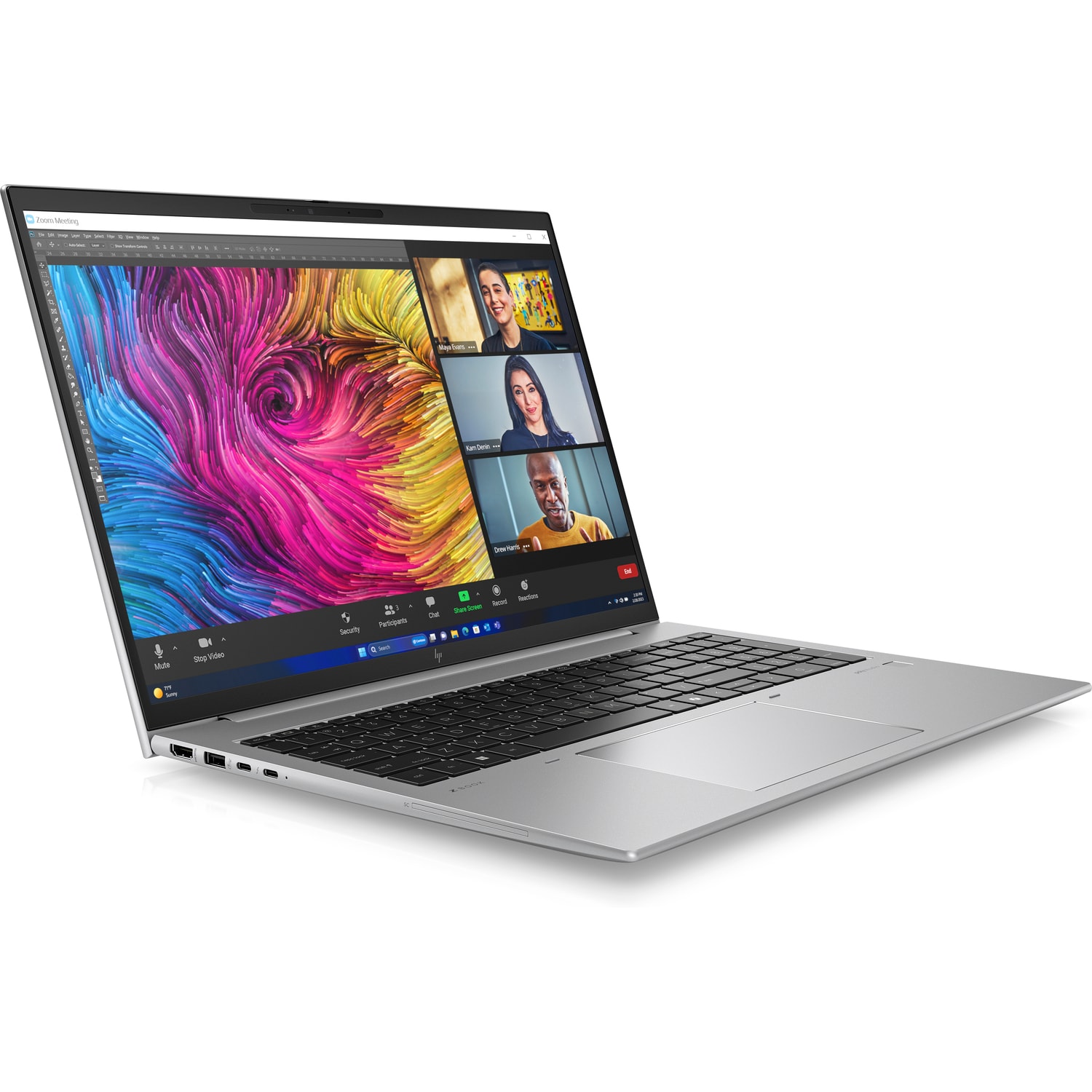 Obrázek HP ZBook/Firefly 16 G11/U7-165H/16"/WUXGA/32GB/1TB SSD/RTX A500/W11P/Silver/4RNBD