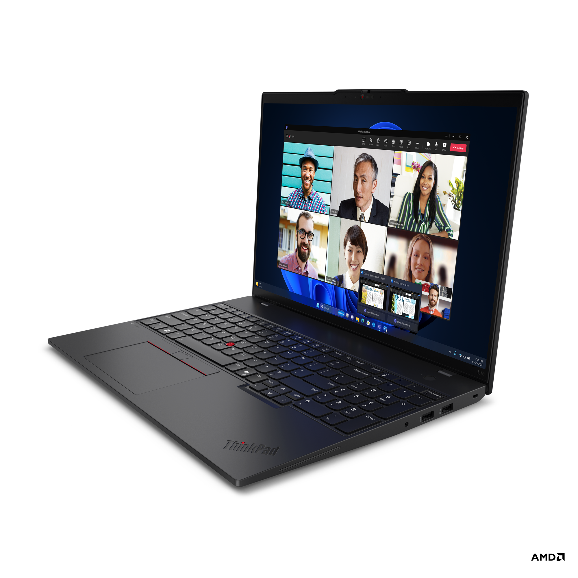 Obrázek Lenovo ThinkPad L/L16 Gen 1 (AMD)/R7PRO-7735U/16"/WUXGA/16GB/1TB SSD/AMD int/W11P/Black/3RNBD