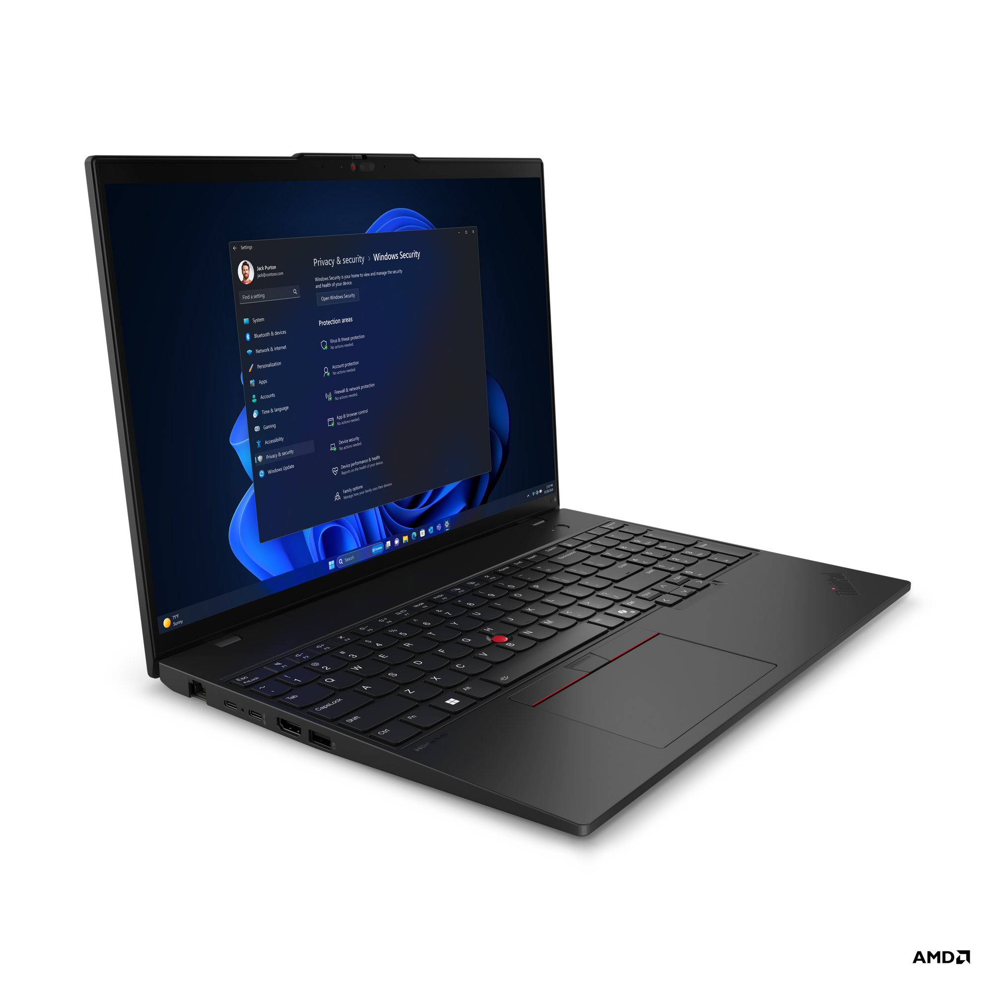 Obrázek Lenovo ThinkPad L/L16 Gen 1 (AMD)/R7PRO-7735U/16"/WUXGA/16GB/1TB SSD/AMD int/W11P/Black/3RNBD